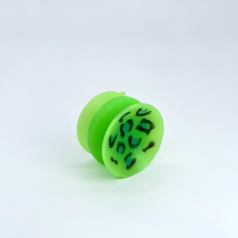 Double-sided suction cup 'Slime Leopard' UV/GITD mini