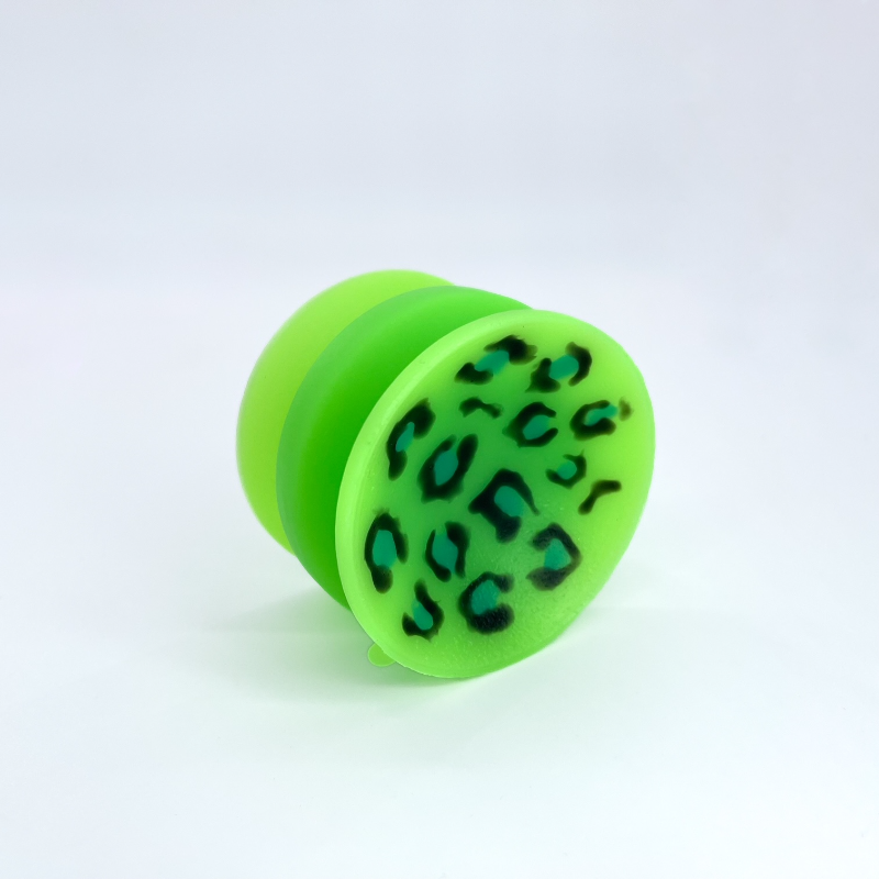 Double-sided suction cup 'Slime Leopard' UV/GITD small