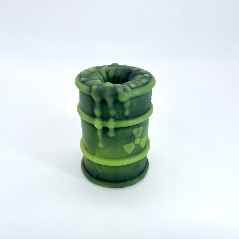 Toxxxik ‘Toxic Waste' #4 super soft (OO20) mini closed-end pen/stroker (trans)