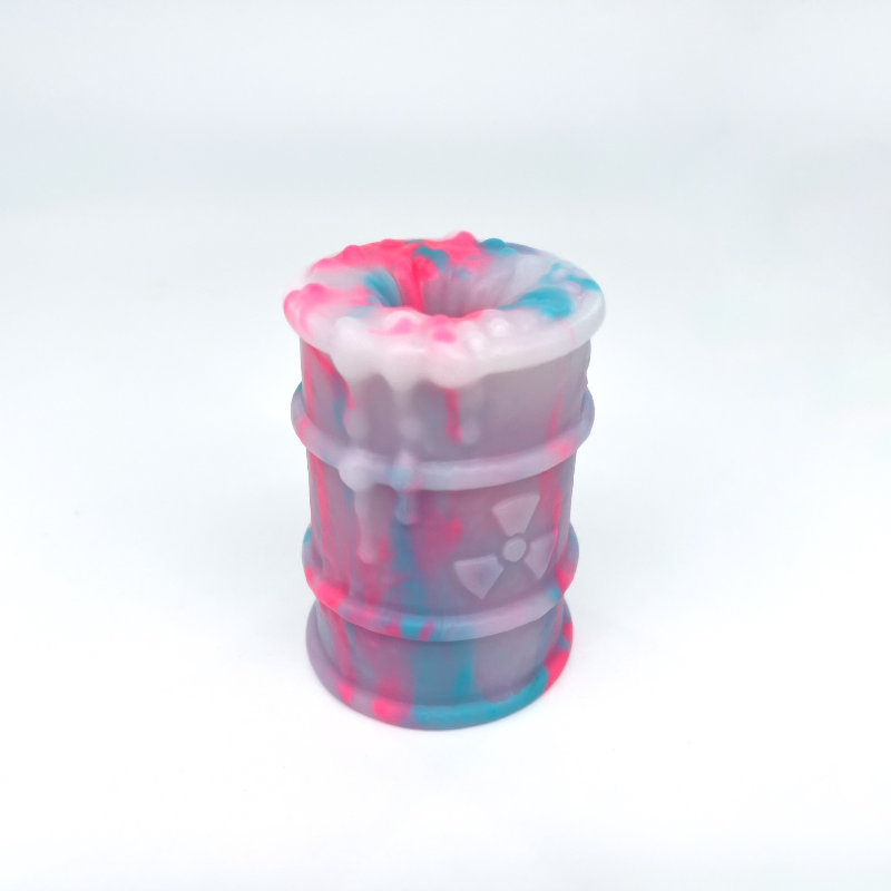 Toxxxik ‘Trans Pride' #2 GITD soft (OO30) mini closed-end pen/stroker (trans)