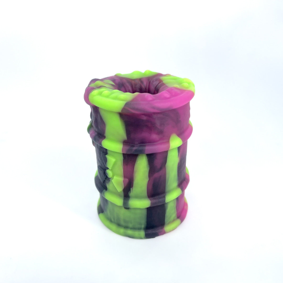 Toxxxik ‘Cauldron Bubble' #1 soft (OO30) mini closed-end pen/stroker (trans/ftm) GITD
