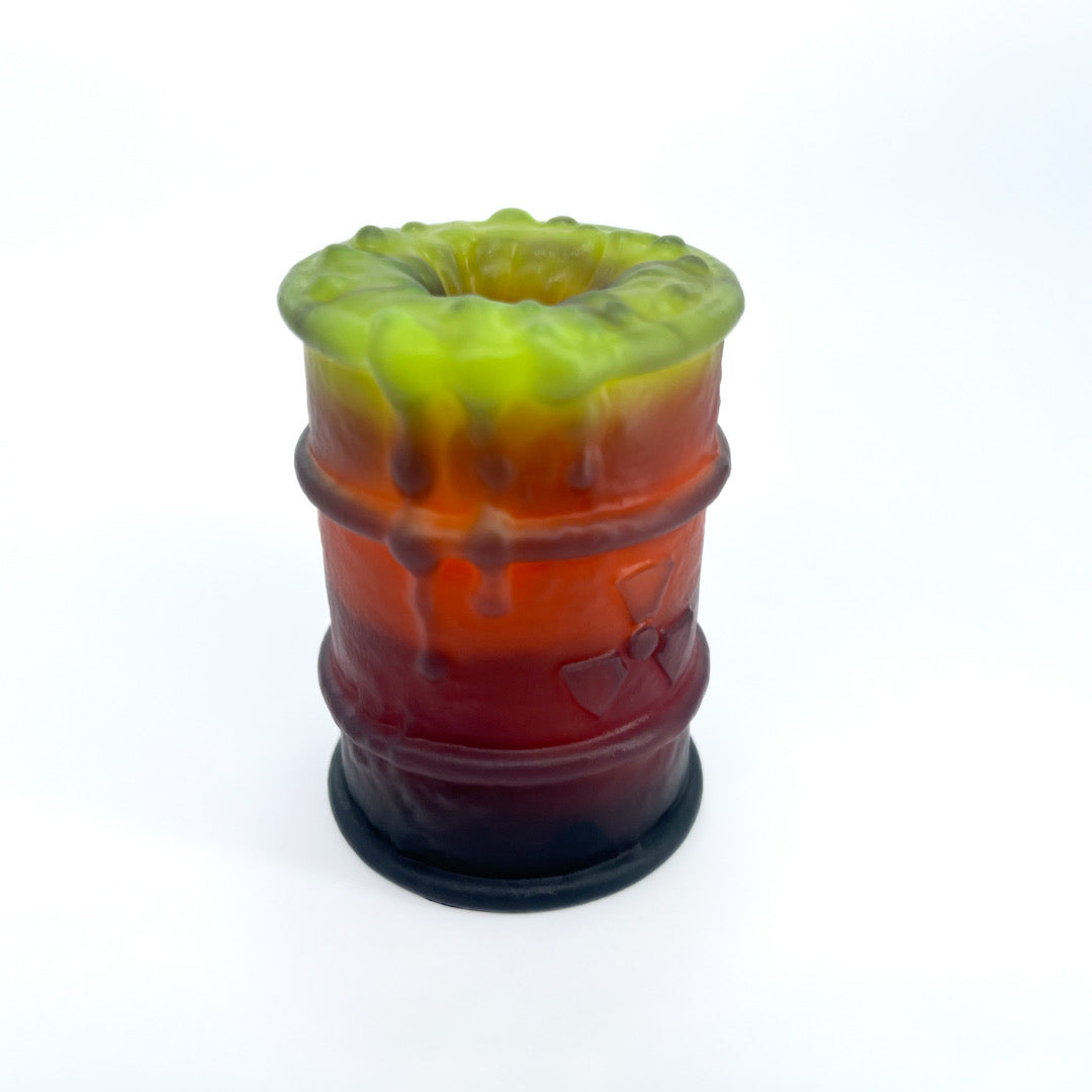 Toxxxik ‘Roll For Fire Damage!' #2 medium (OO50) GITD mini closed-end pen/stroker (trans/ftm)