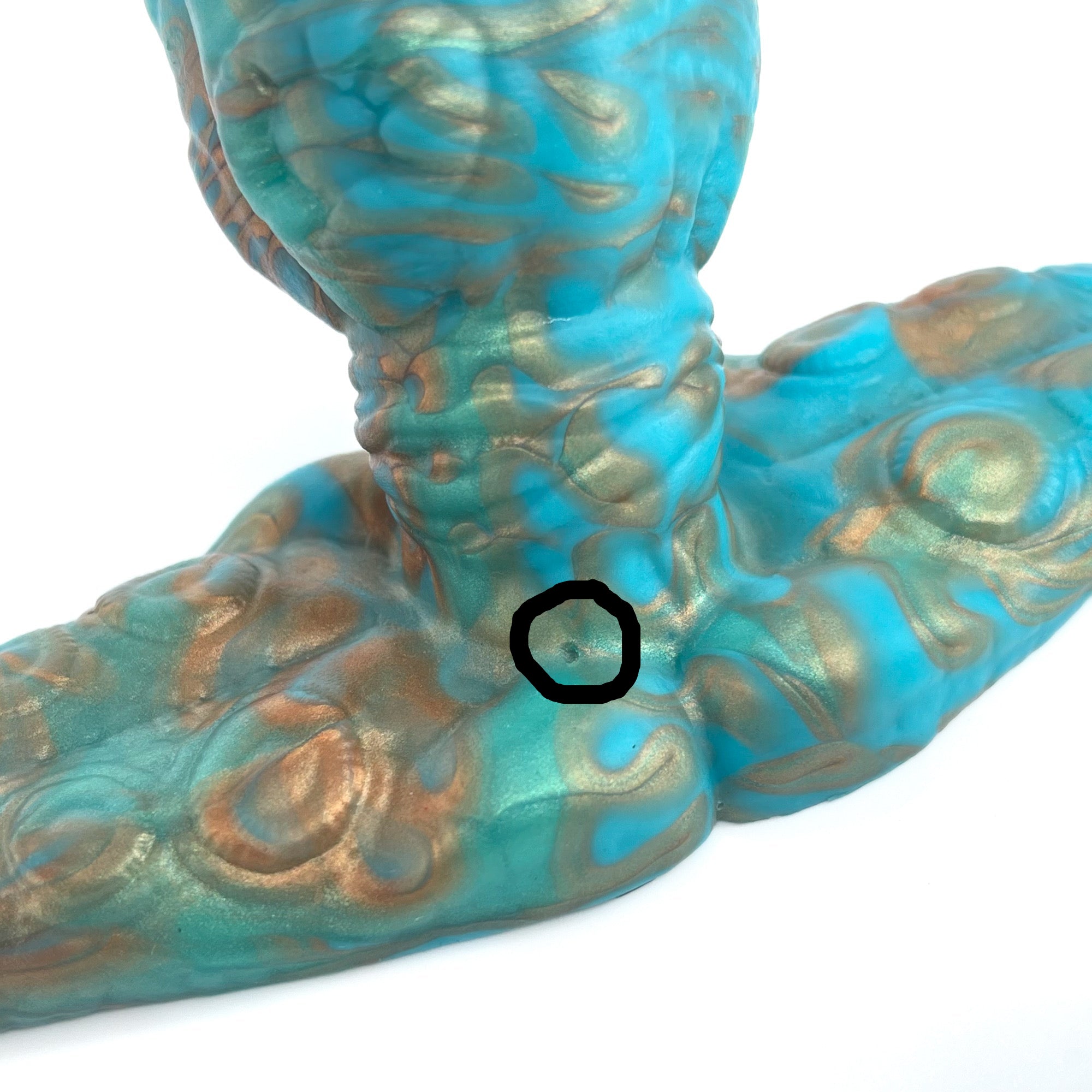 Skwee large plug large base 'Verdigris' super soft (OO20) FLOP