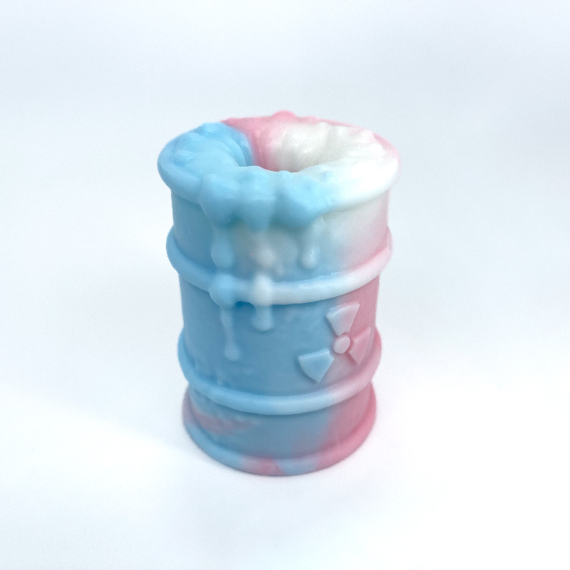 Toxxxik ‘Trans Pride' #1 super soft (OO20) mini closed-end pen/stroker (trans/ftm) GITD