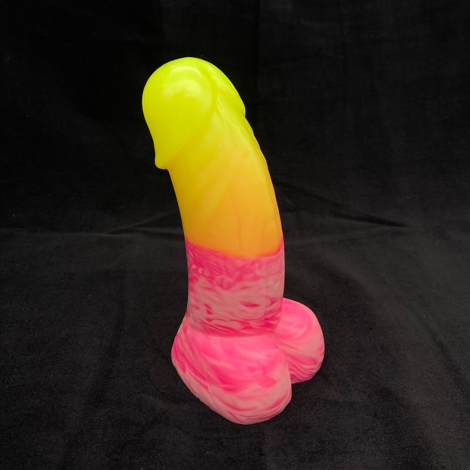 Woodsman Yellow-Pink Marble Drip (UV) Mini Medium firmness (A5)