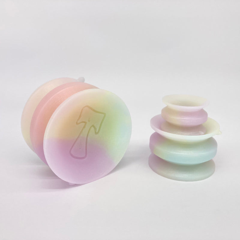 Double-sided suction cup set Pastel Sparkle Rainbow mini/small/medium #2