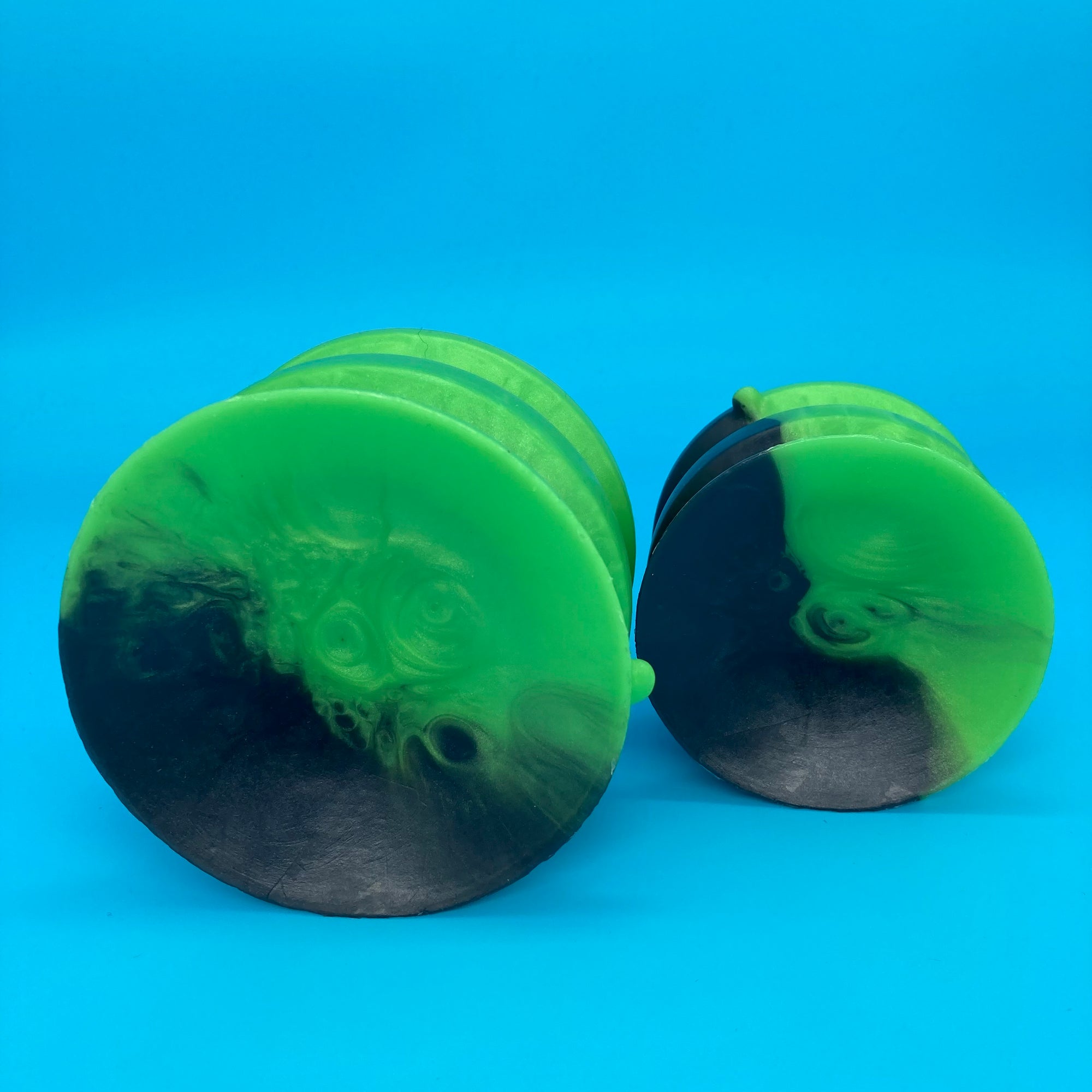 Halloween green/black double-sided suction cup set medium/monstrous
