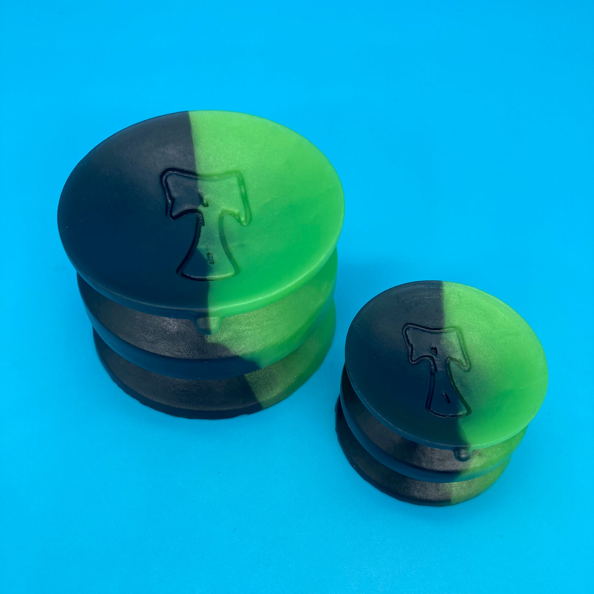 Halloween green/black double-sided suction cup set mini/small
