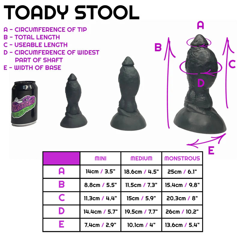 Toady Stool Magical Mushroom GITD medium soft (OO30)